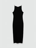 Mango Cancun Bodycon Dress, Black