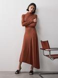 VIVERE Lisa Glitter Dress, Rust