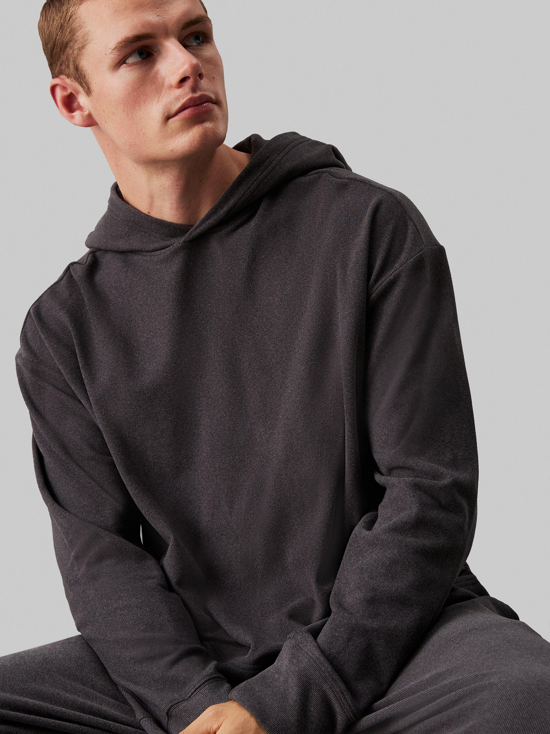 Calvin Klein Fleece Lounge Hoodie, Dark Grey Heather