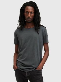 AllSaints Figure Crew T-Shirt, Grey Mid