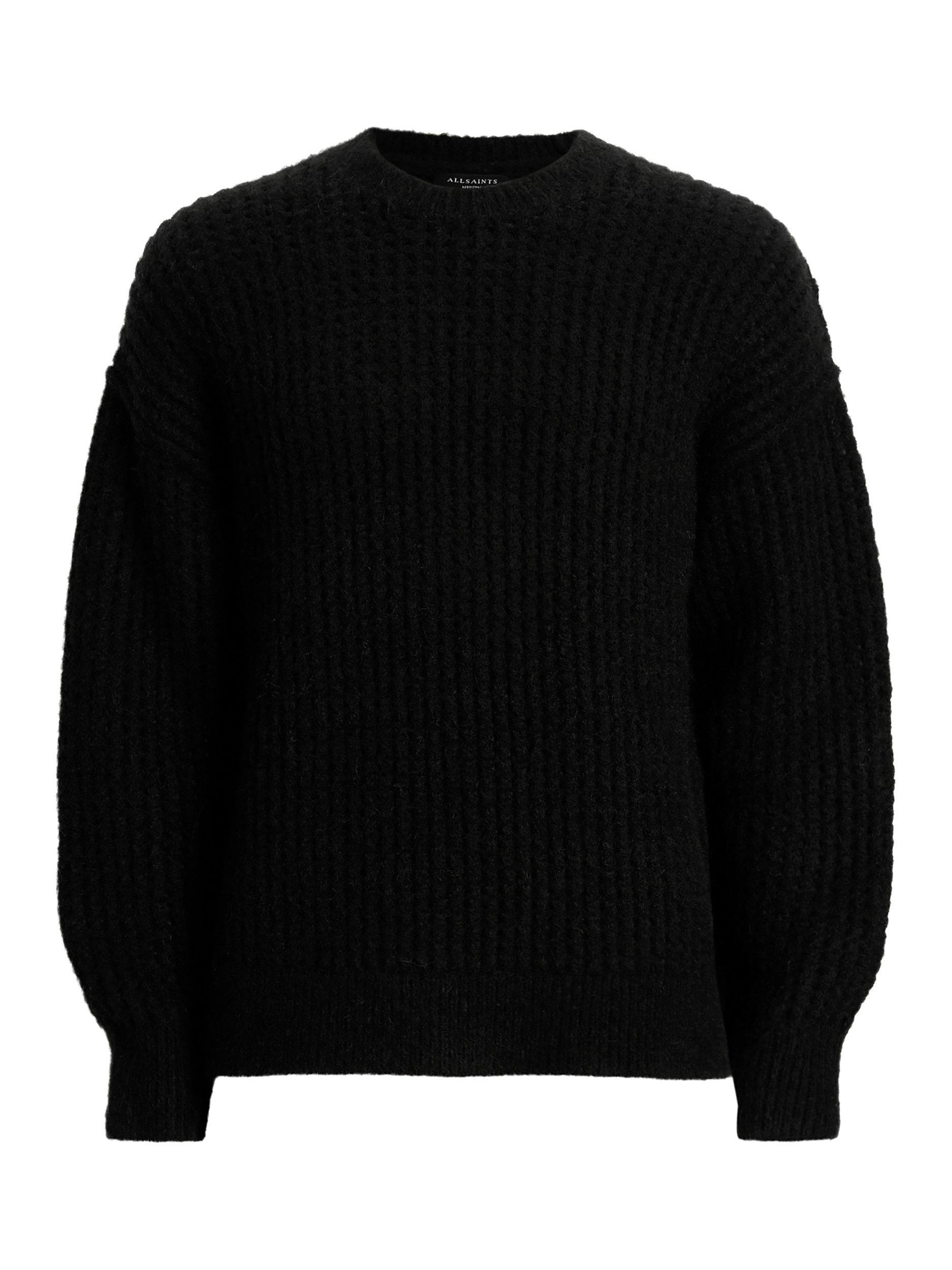 Allsaints Wool outlet Crewneck Sweater (Black)