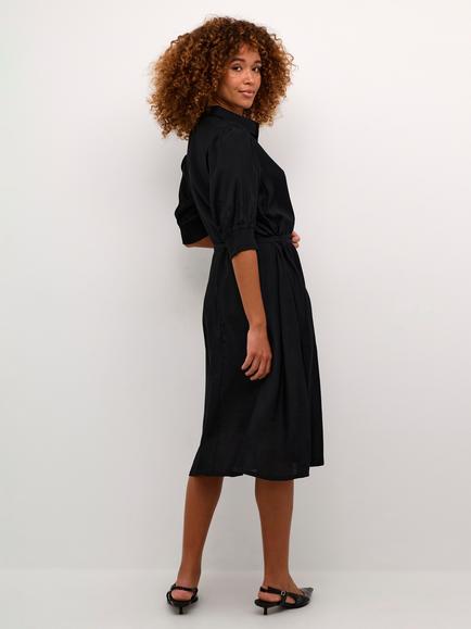 KAFFE Emine Shirt Dress, Deep Black - view 2, Deep Black