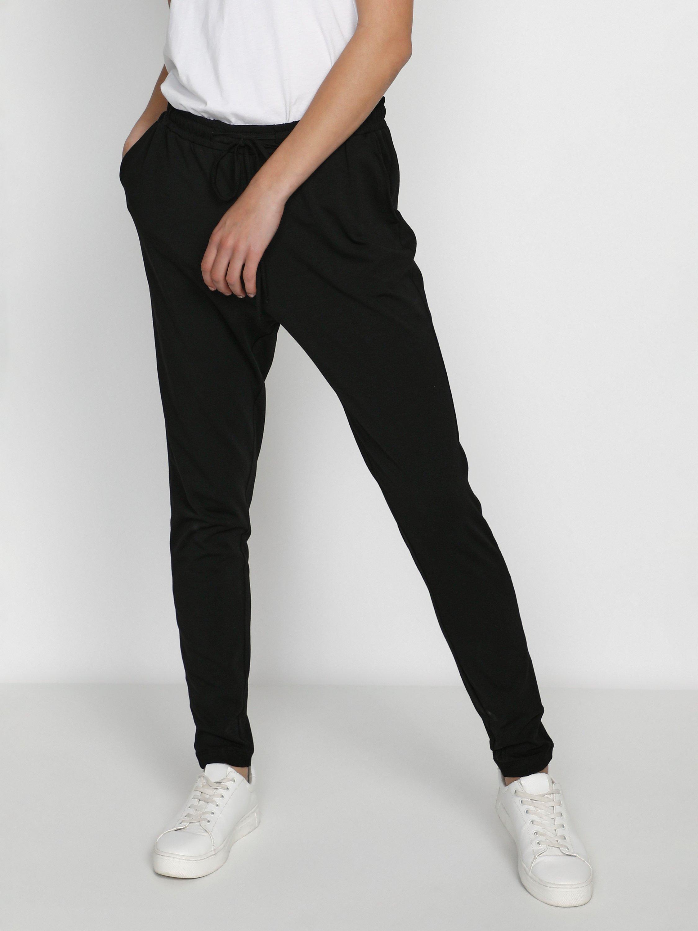 Product image 1 of 7, which shows KAFFE Linda High Waist Trousers, Black, XS