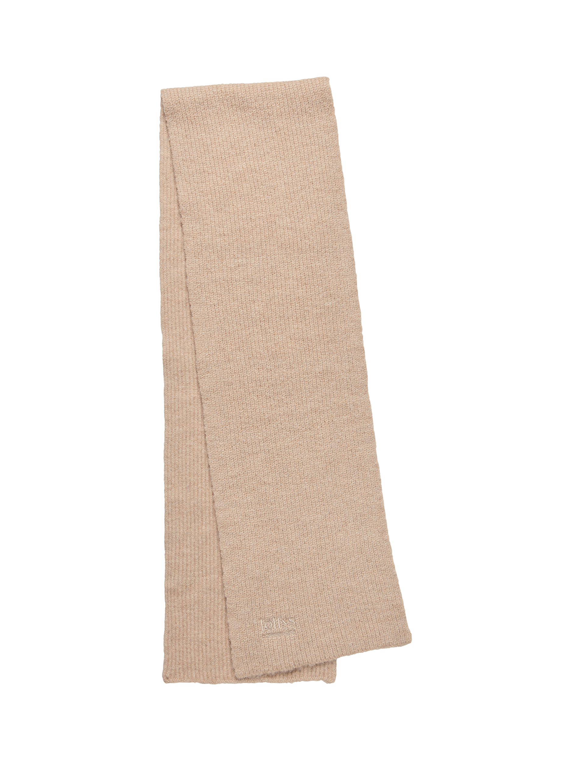 Lollys Laundry Mountain Rib Knit Scarf, Beige