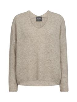 MOS MOSH Thora Wool Blend Jumper, Feather Grey