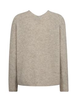 MOS MOSH Thora Wool Blend Jumper - view 2, Feather Grey