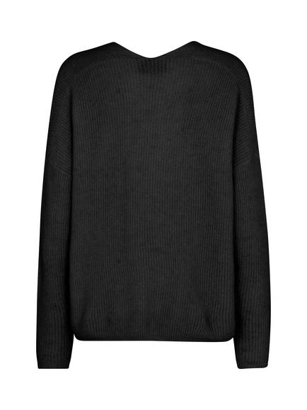 MOS MOSH Thora Wool Blend Jumper - view 2, Black