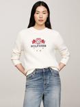 Tommy Hilfiger Crest Organic Cotton Jumper, Ivory