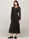 Tommy Hilfiger Fil Coupe Metallic A-Line Maxi Dress, Black