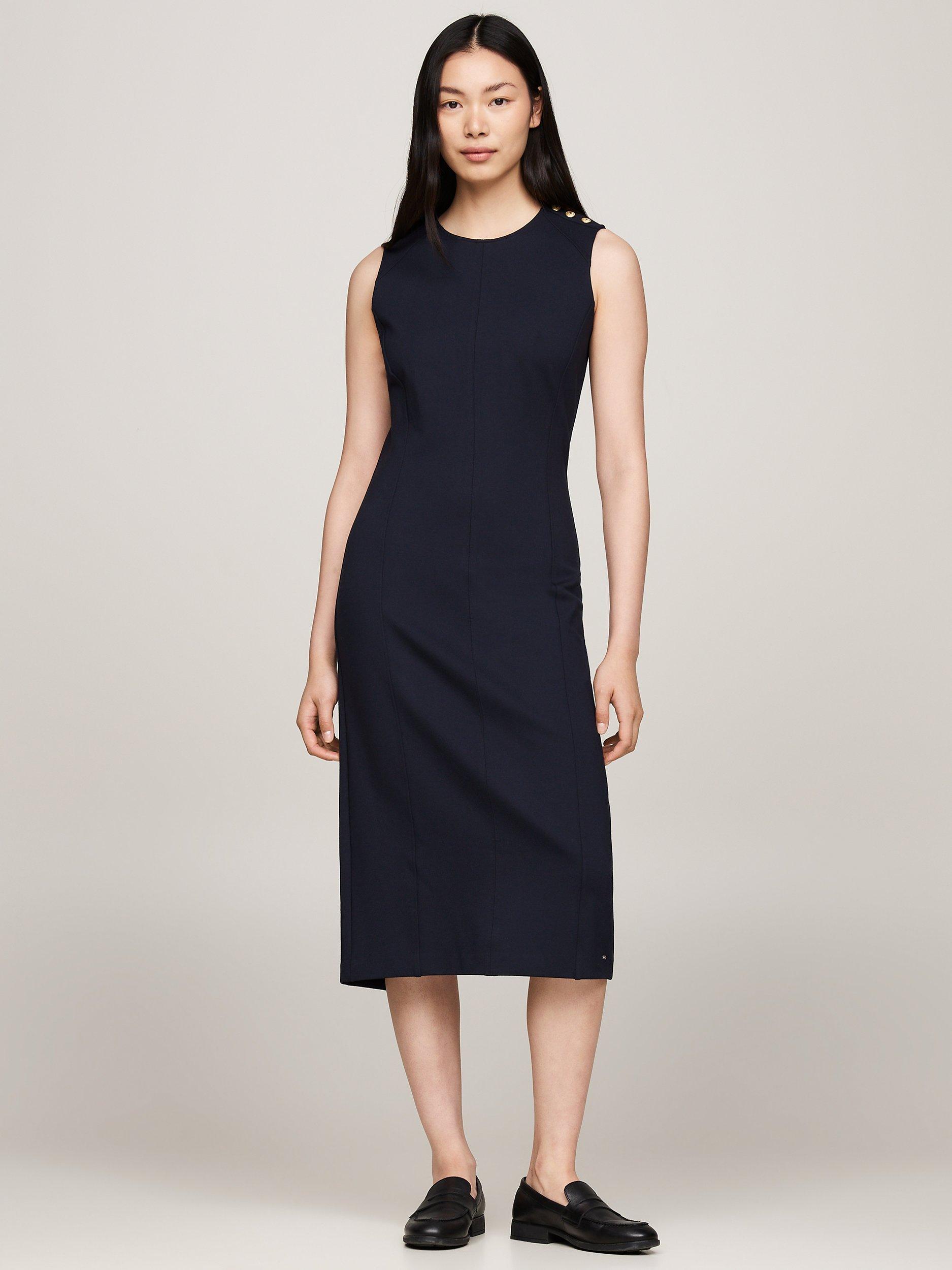 Product image 1 of 5, which shows Tommy Hilfiger Punto Bodycon Dress, Desert Sky, 4