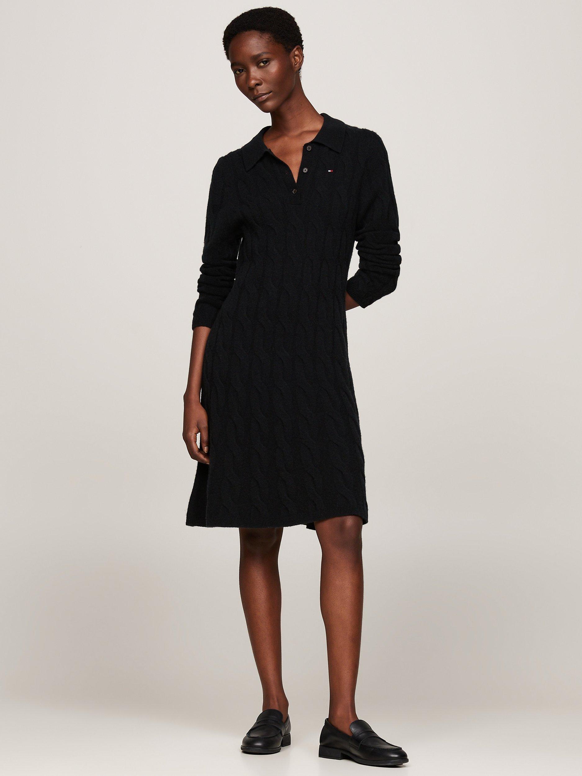 Black dress tommy hilfiger hotsell