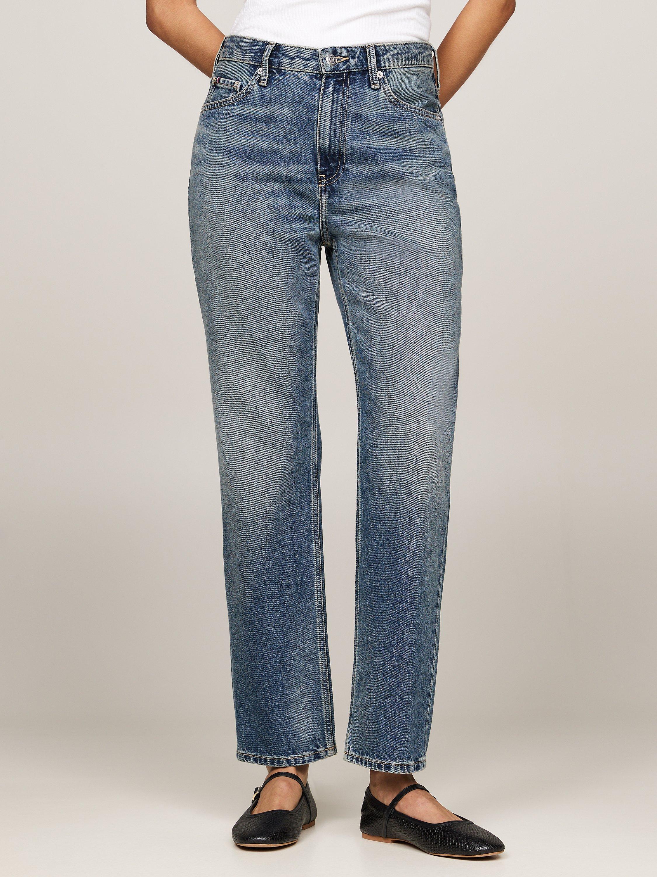 Tommy Hilfiger Classic High Rise Straight Leg Jeans Blue