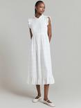 Ghost Monique Frill Dress, White