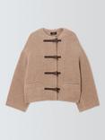 Theory Toggle Wool Blend Coat, Camel