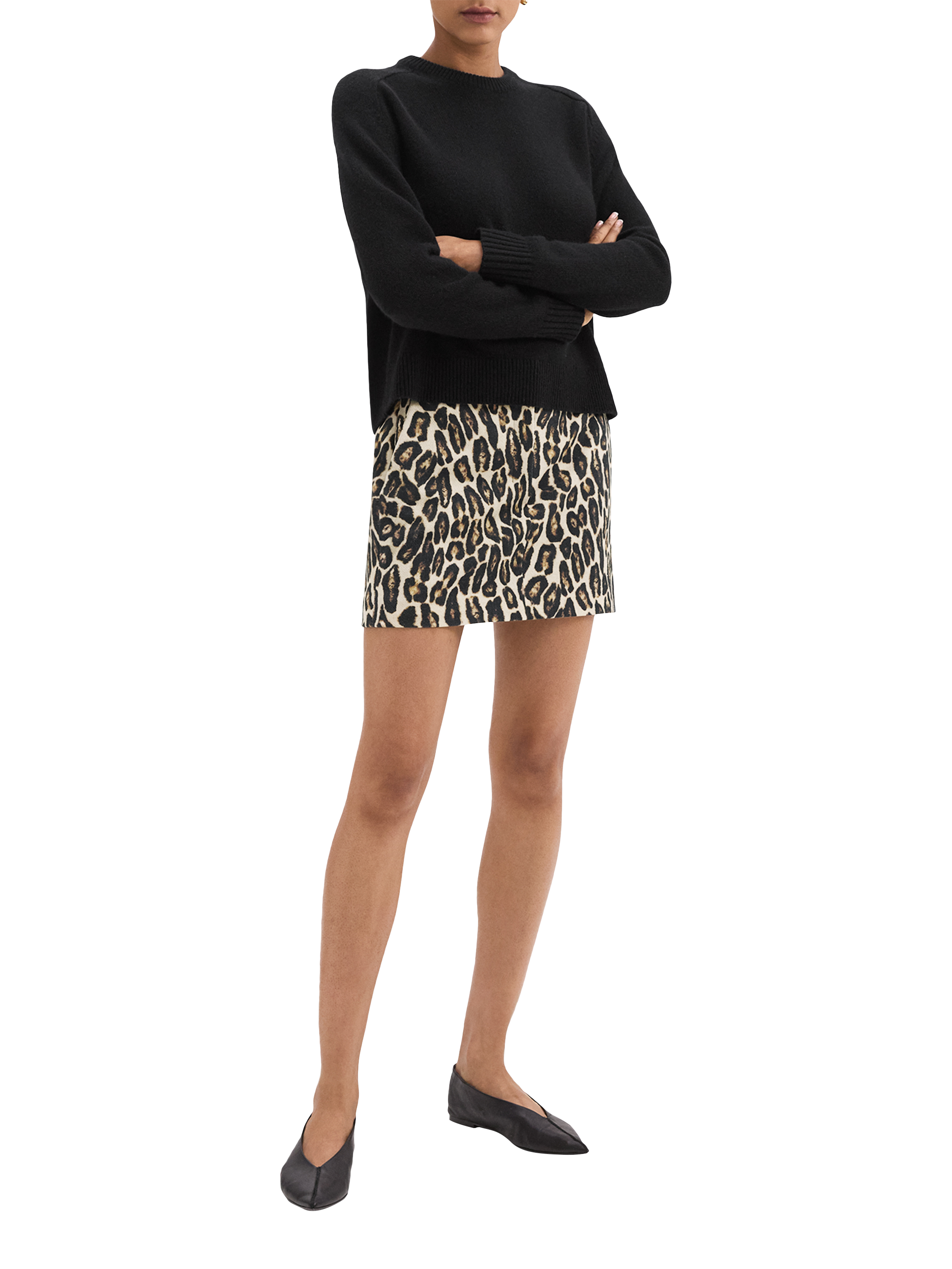 Leopard print mini skirt 50 best sale