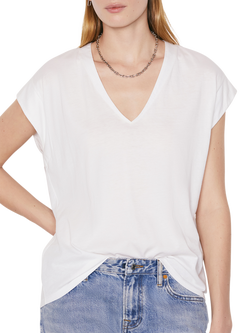 FRAME Le Mid Rise Organic Pima Cotton T-Shirt, White