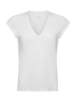FRAME Le Mid Rise Organic Pima Cotton T-Shirt - view 2, White