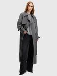 AllSaints Koko Trench Coat, Eiffel Grey