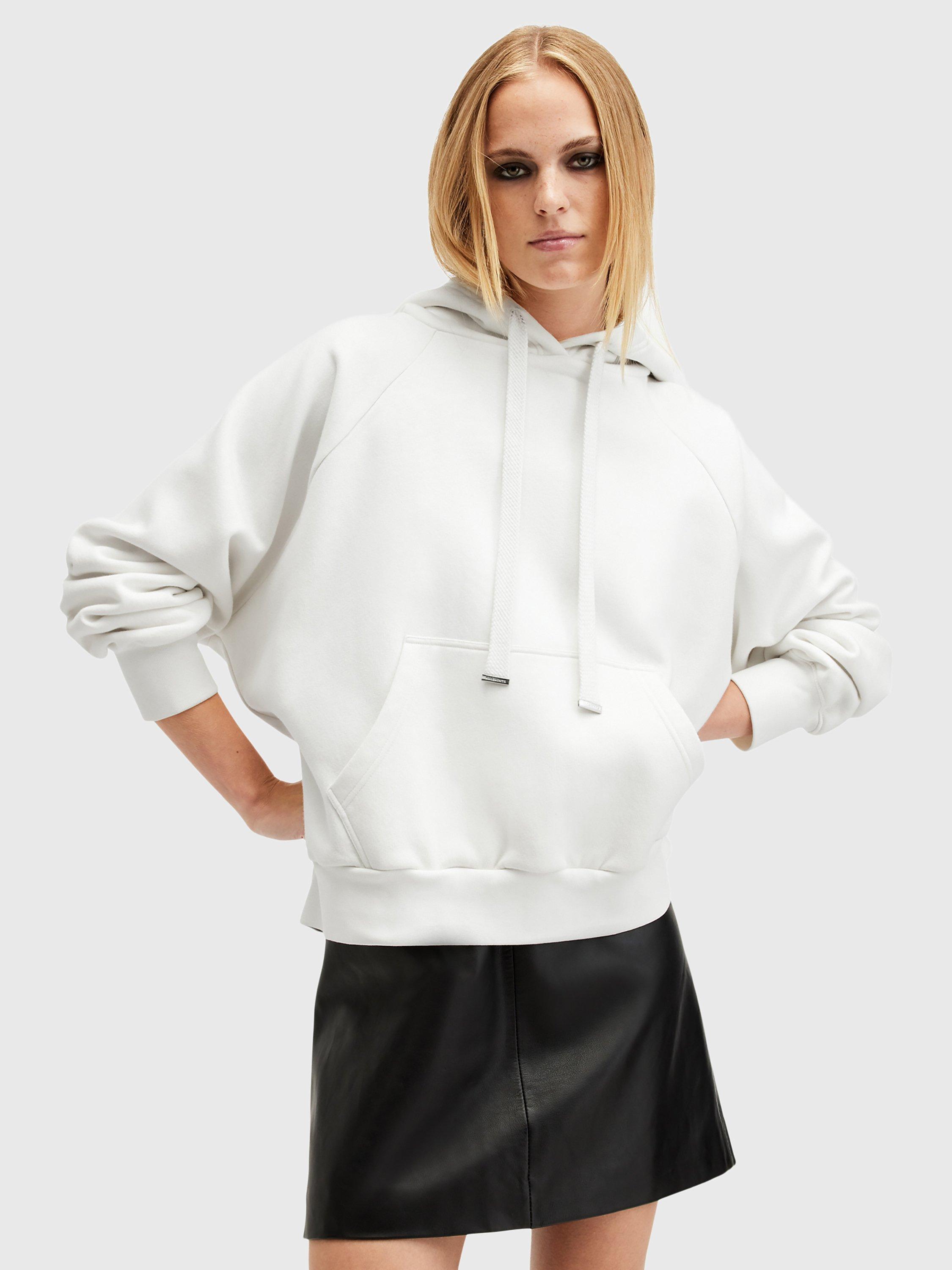 AllSaints Talon Underground Hoodie White L
