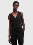 AllSaints Atlas Krys Waistcoat, Black