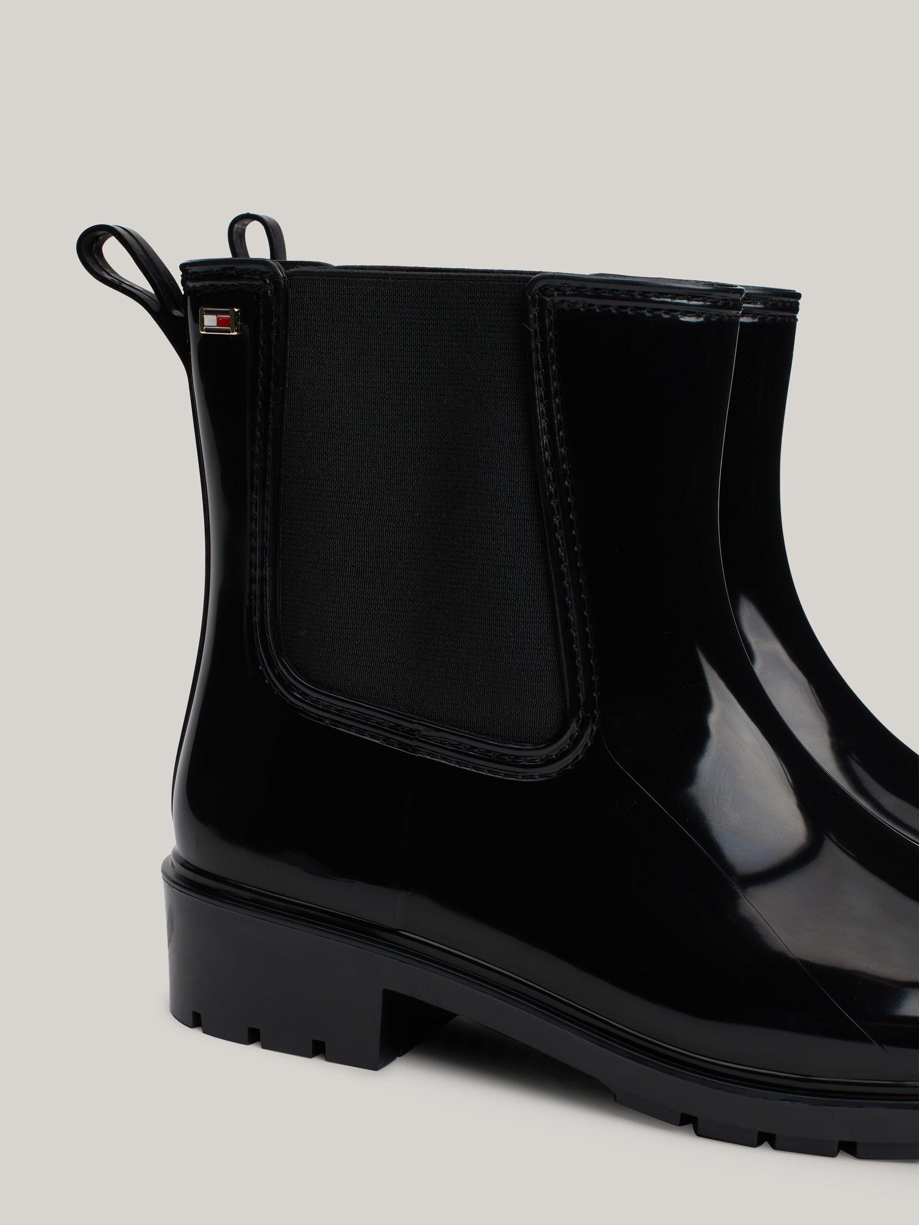 Tommy Hilfiger Flag Rain Boots Black