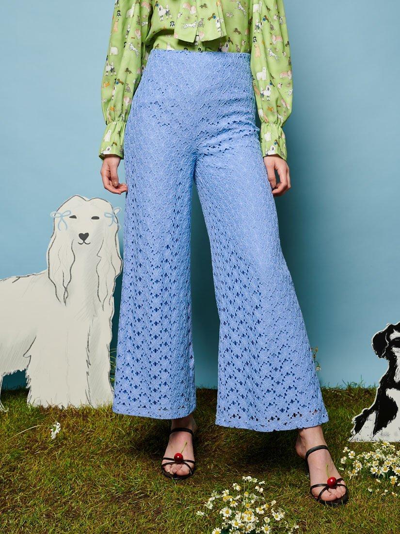 Sister Jane Bella Lace Trousers, Blue