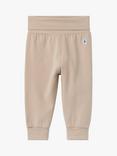 Polarn O. Pyret Baby Organic Cotton Blend Cuffed Leggings, Natural