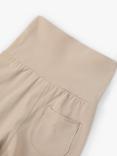 Polarn O. Pyret Baby Organic Cotton Blend Cuffed Leggings, Natural