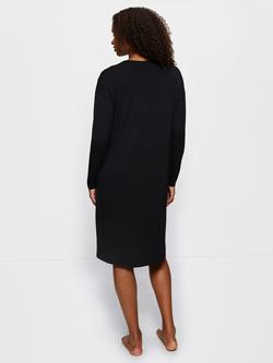 Triumph Timeless Sensuality Long Sleeve Night Dress, Black - view 2, Black