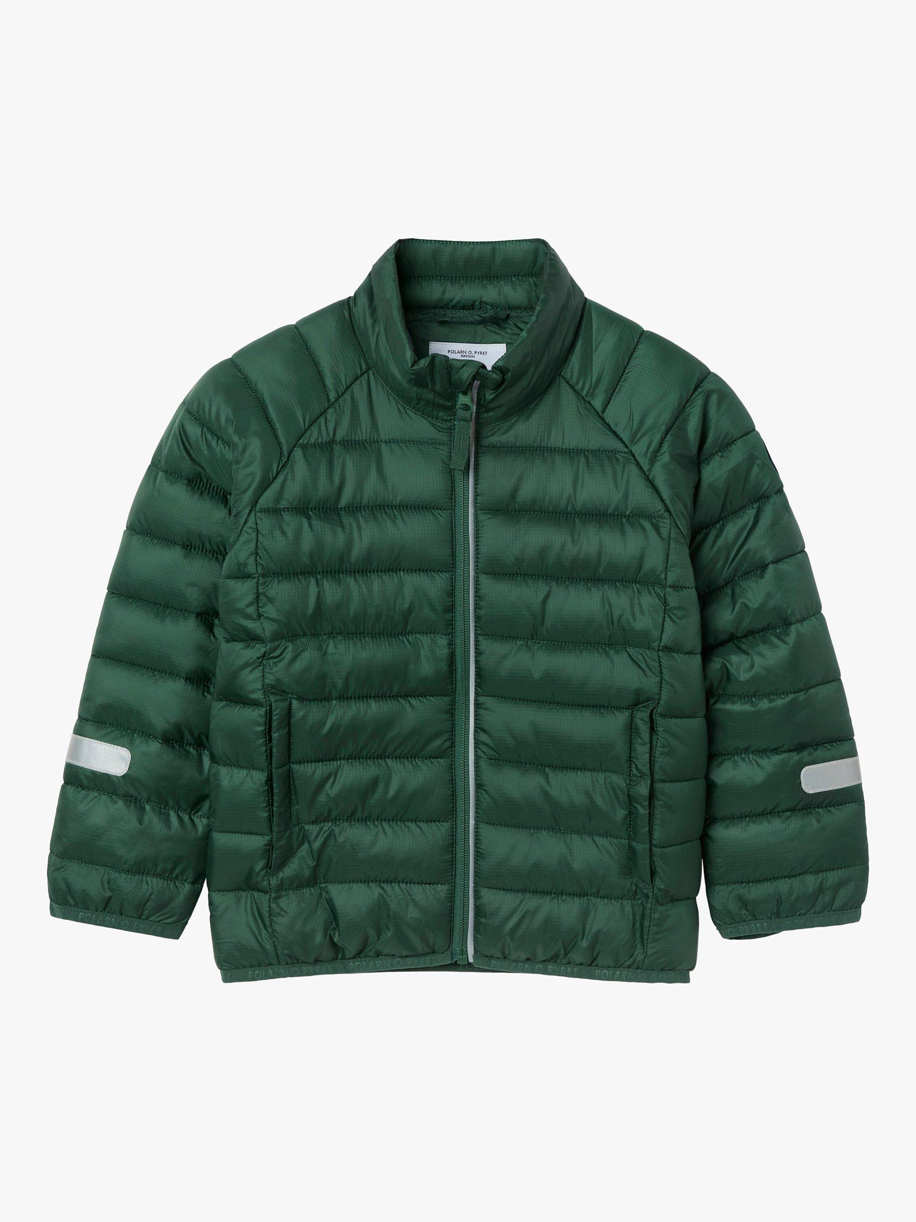 Polarn O. Pyret Kids' Quilted Puffer Jacket, Green