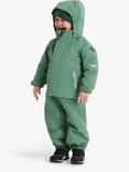 Polarn O. Pyret Kids' Shell Waterproof Coat, Green