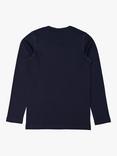 Polarn O. Pyret Kids' Organic Cotton Long Sleeve T-Shirt, Blue