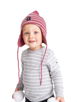 Polarn O. Pyret Kids' Stripe Top, Grey, Grey