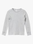 Polarn O. Pyret Kids' Stripe Top, Grey