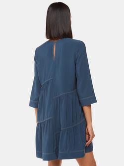 Whistles Phoebe Seam Trapeze Dress, Blue - view 2, Blue