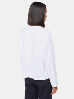 Whistles Relaxed Long Sleeve Top - view 2, White