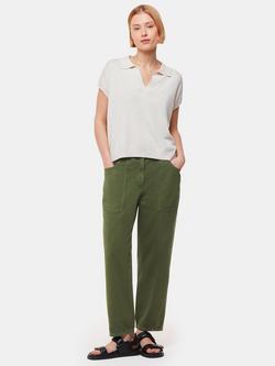 Whistles Petite Tessa Utility Trousers, Khaki, Khaki