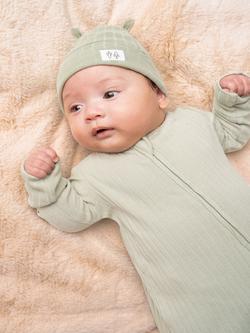 Angel & Rocket Baby Rib Onesie & Hat Set, Green, Green