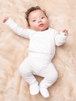 Angel & Rocket Baby Eli Organic Cotton Baby Gift Set, Ecru - view 2, Ecru