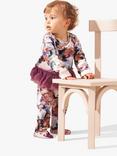 Angel & Rocket Baby Fleur Tutu Bodysuit & Headband Set, Purple