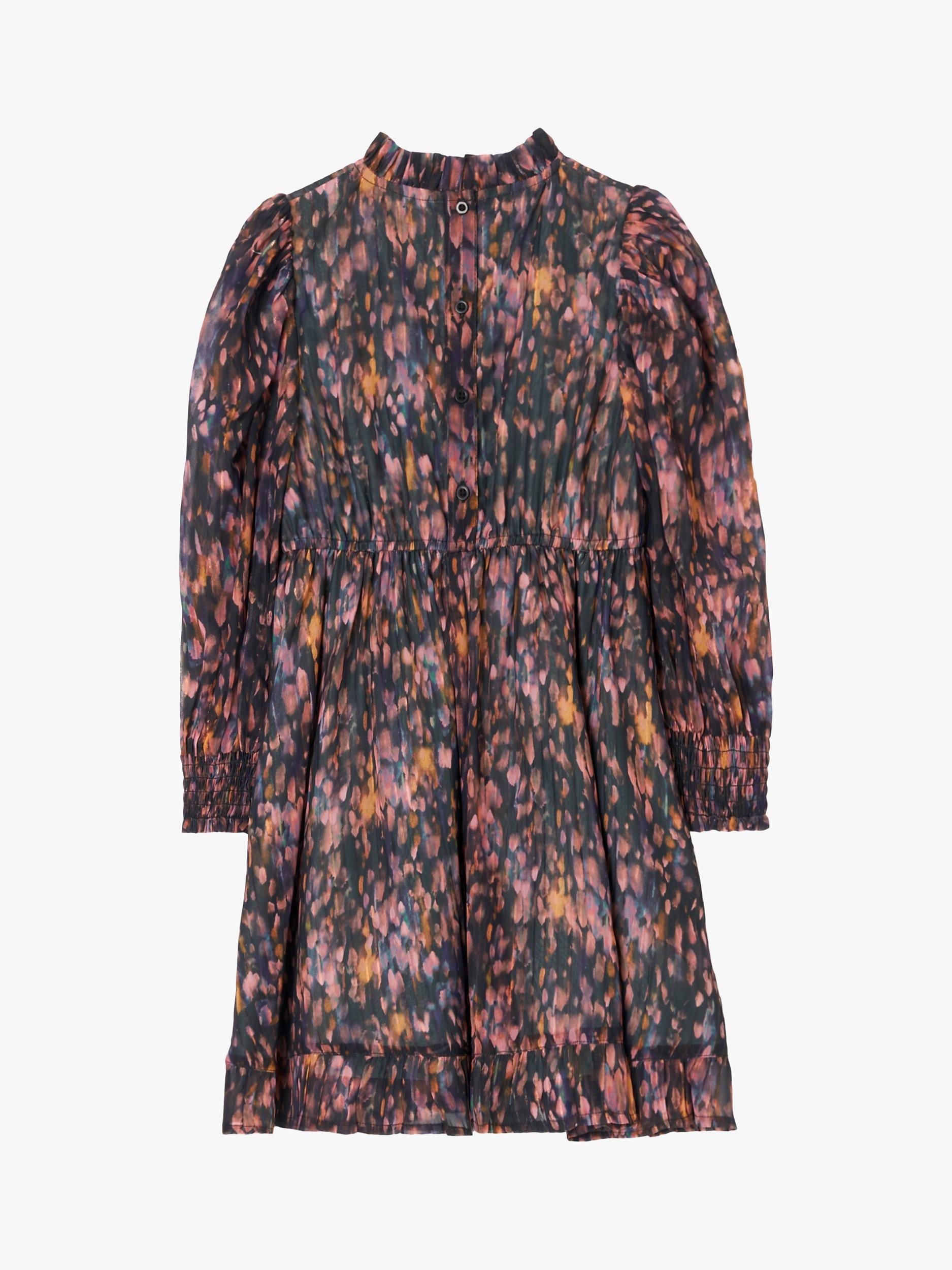 Product image 6 of 6, which shows Angel & Rocket Kids' Adrienne Georgette Print Dress, Multi, 6 years