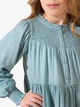 Angel & Rocket Kids' Ellerie Textured Tiered Dress, Green, Green