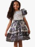 Angel & Rocket Kids' Estelle Print Belted Dress, Multi