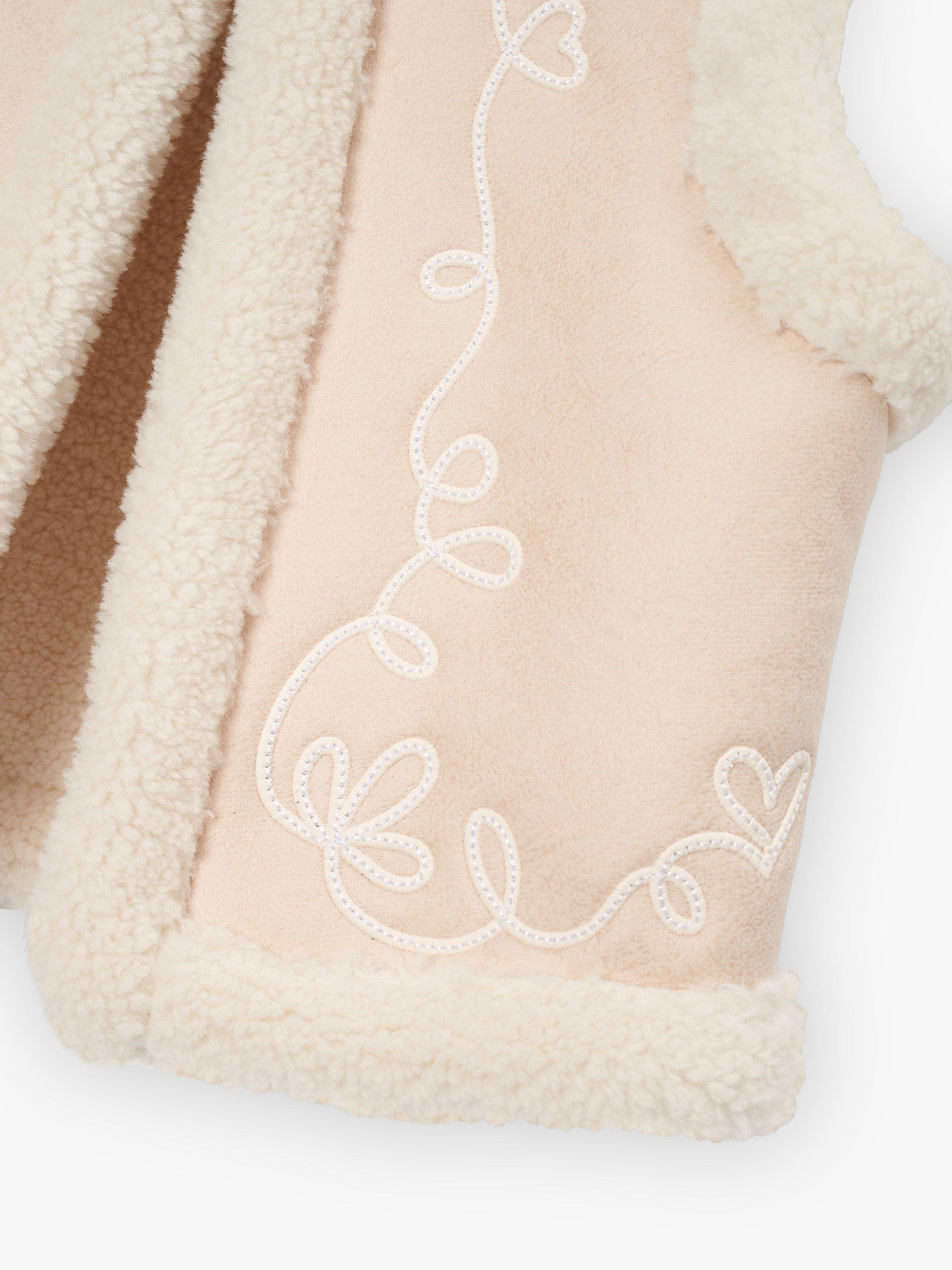 Product image 5 of 5, which shows Angel & Rocket Baby Faux Shearling Gilet, Ivory, 3-4 years