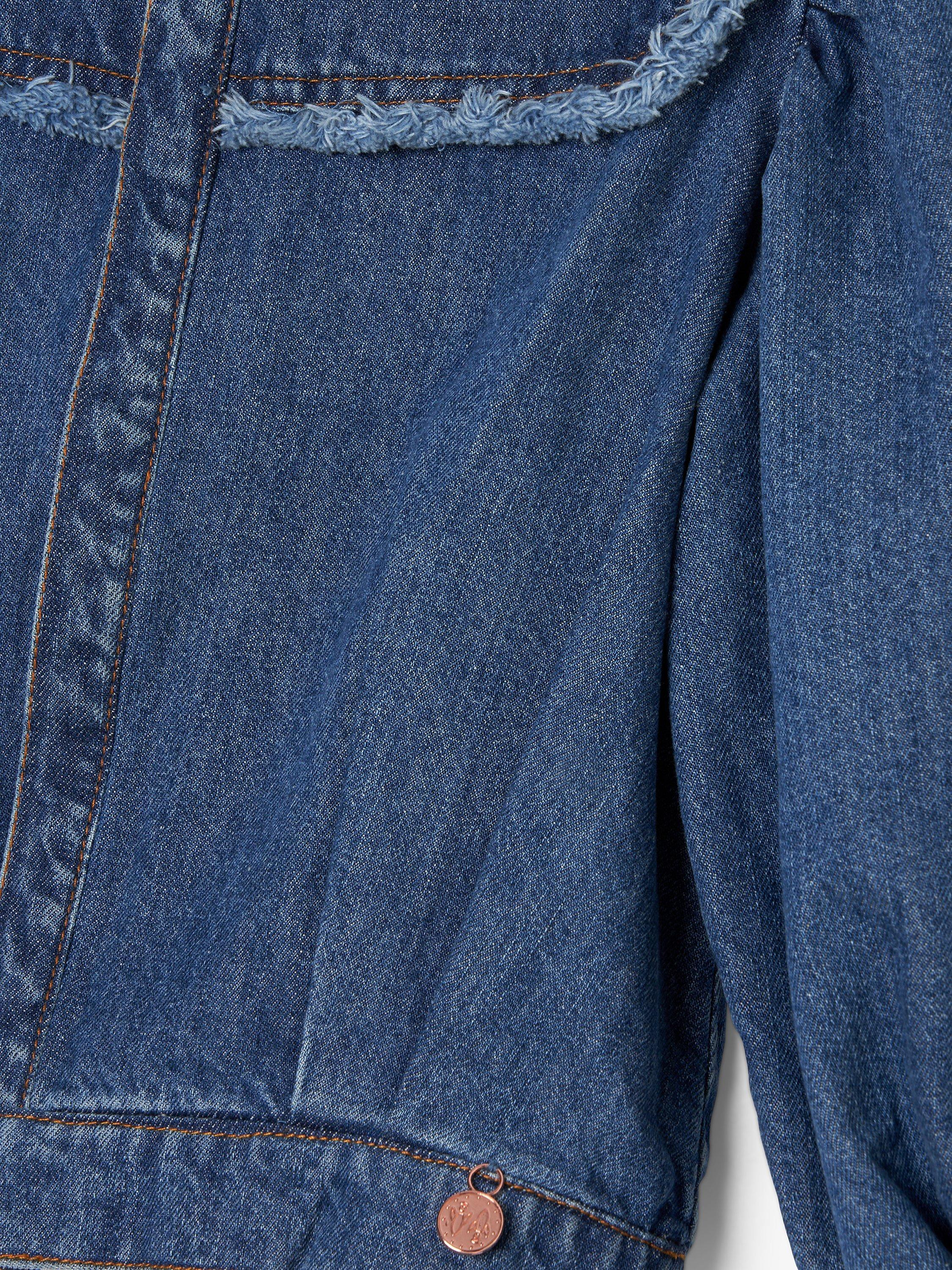 Product image 6 of 6, which shows Angel & Rocket Kids' Cotton Denim Shirt Jacket, Blue, 5 years