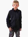 Angel & Rocket Kids' Colter Washed Cotton Textured Shirt, Black