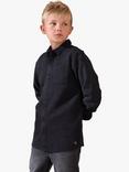 Angel & Rocket Kids' Colter Washed Cotton Textured Shirt, Black