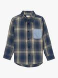 Angel & Rocket Kids' Edison Check Shirt, Blue