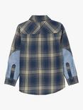 Angel & Rocket Kids' Edison Check Shirt, Blue