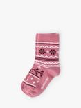 Polarn O. Pyret Kids' Merino Wool Blend Socks, Pink